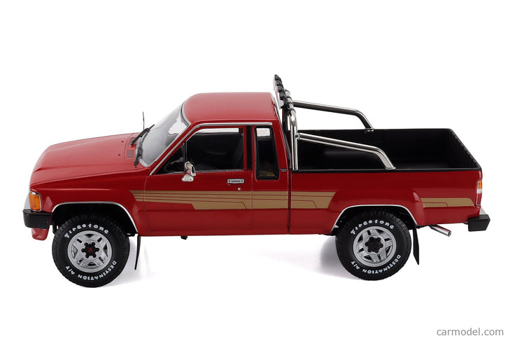 Toyota Hilux Pick-UP Nákladiak Xtra Cab 4x4 1985 1:18 KK Scale červená