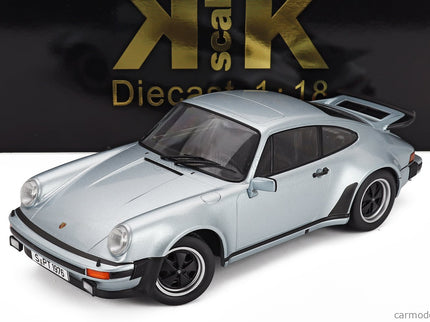 Porsche 911 930 3.0L Turbo Coupe 1976 1:18 KK Scale strieborná