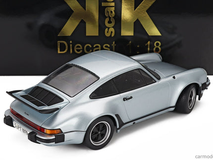 Porsche 911 930 3.0L Turbo Coupe 1976 1:18 KK Scale strieborná