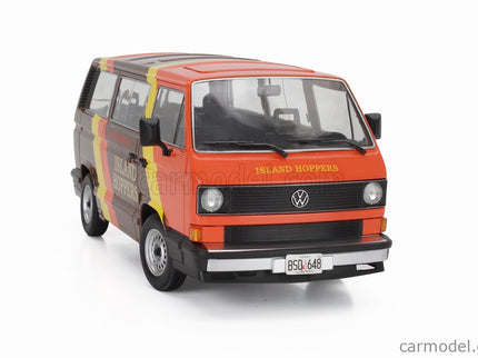 Volkswagen T3 Minibus Multivan Island Hoppers 1987 1:18 KK Scale hnedá oranžová žltá