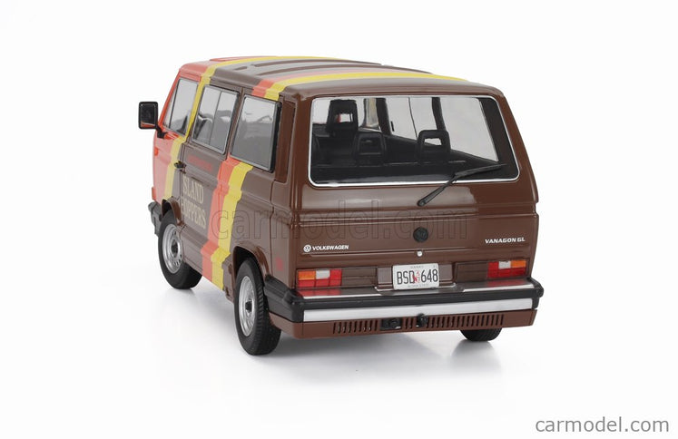 Volkswagen T3 Minibus Multivan Island Hoppers 1987 1:18 KK Scale hnedá oranžová žltá