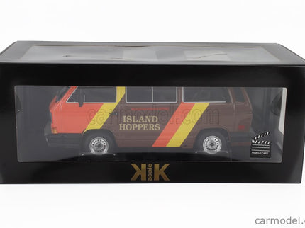 Volkswagen T3 Minibus Multivan Island Hoppers 1987 1:18 KK Scale hnedá oranžová žltá