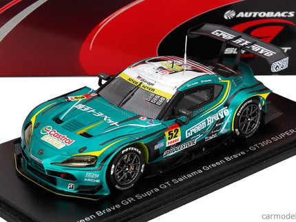 Toyota Supra GR Team Saitana Green Brave N°52 GT300 Class Super GT 2025 Hiroki Yoshida - Seita Nonaka 1:43 Spark Model zelená metalická strieborná