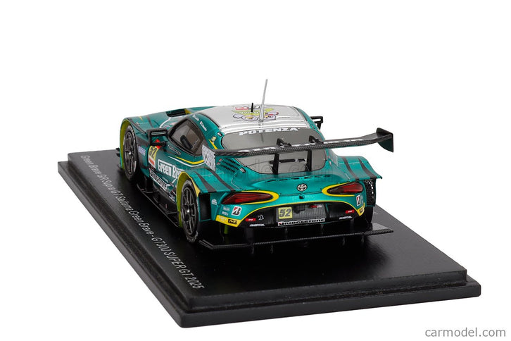 Toyota Supra GR Team Saitana Green Brave N°52 GT300 Class Super GT 2025 Hiroki Yoshida - Seita Nonaka 1:43 Spark Model zelená metalická strieborná