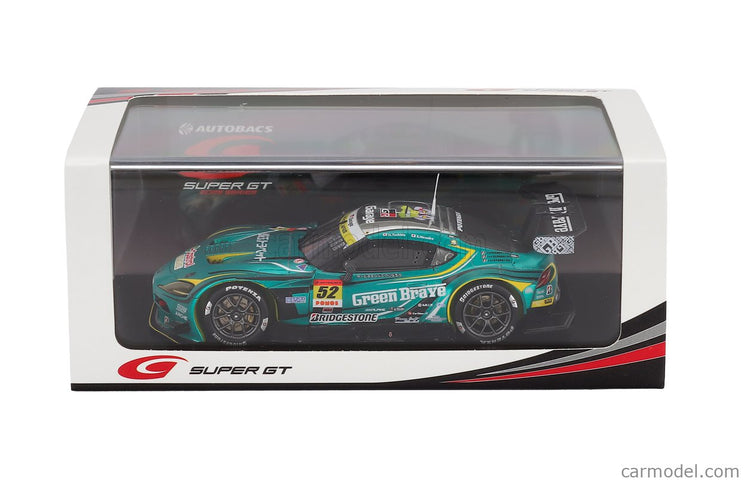 Toyota Supra GR Team Saitana Green Brave N°52 GT300 Class Super GT 2025 Hiroki Yoshida - Seita Nonaka 1:43 Spark Model zelená metalická strieborná