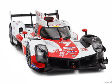Toyota GR010 3.5L V6 Twin Turbo Hybrid Team Gazoo Racing N°7 24h Le Mans 2023 Mike Conway - Kamui Kobayashi - Jose Maria Lopez 1:18 IXO Models biela červená