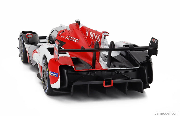 Toyota GR010 3.5L V6 Twin Turbo Hybrid Team Gazoo Racing N°7 24h Le Mans 2023 Mike Conway - Kamui Kobayashi - Jose Maria Lopez 1:18 IXO Models biela červená