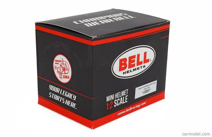 Bell Helmet Esteban Ocon 2023 Monaco GP F1 A523 Team Bwt Alpine N°31 1:2 Mini Helmet červená Fluo
