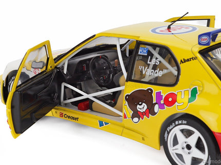 Peugeot 306 Maxi N°12 Rally Condroz 1997 Jean Pierre Van De Wauver - Jean Van Der Schueren 1:18 Solido žltá biela