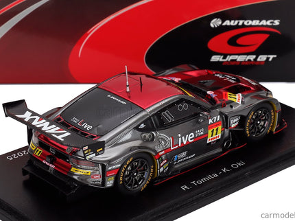 Nissan Z Fairlady Team Gainer Anest Iwata Racing N°11 GT300 Class Super GT 2025 Ryuichiro Tomita - Kazuki Oki 1:43 Spark Model sivá červená