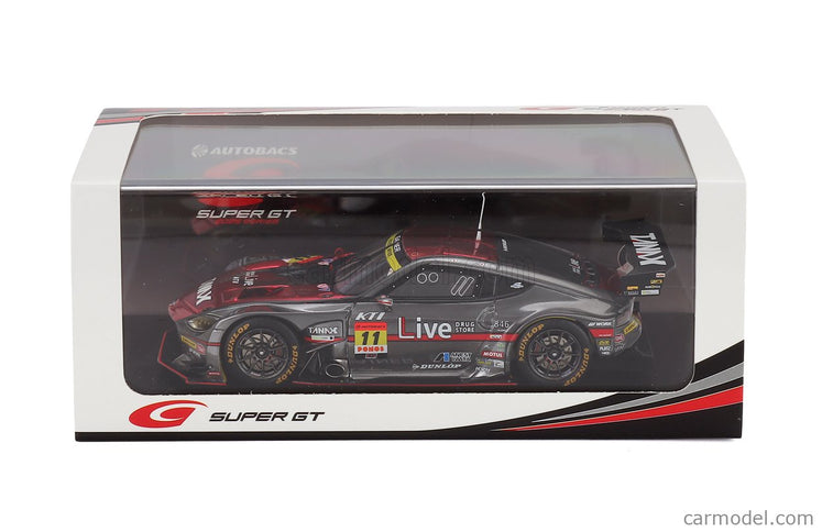 Nissan Z Fairlady Team Gainer Anest Iwata Racing N°11 GT300 Class Super GT 2025 Ryuichiro Tomita - Kazuki Oki 1:43 Spark Model sivá červená