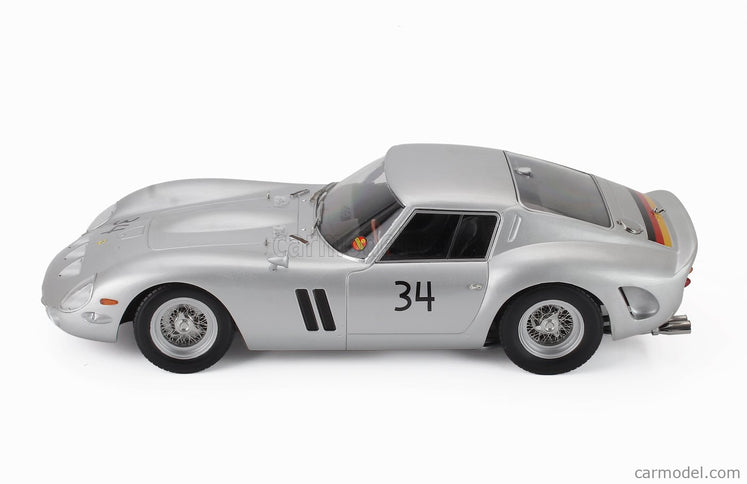 Ferrari 250 GTO 3.0L V12 Coupe N°34 Dmv Avus 1963 Hermann Cordes 1:18 KK Scale strieborná