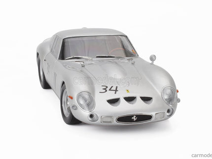 Ferrari 250 GTO 3.0L V12 Coupe N°34 Dmv Avus 1963 Hermann Cordes 1:18 KK Scale strieborná