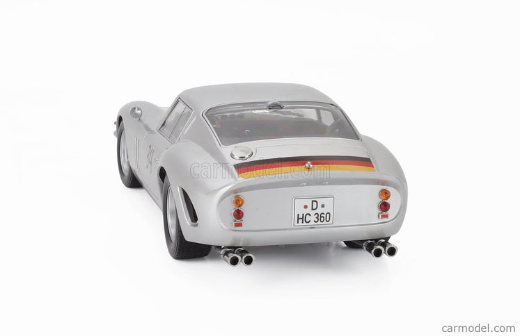 Ferrari 250 GTO 3.0L V12 Coupe N°34 Dmv Avus 1963 Hermann Cordes 1:18 KK Scale strieborná