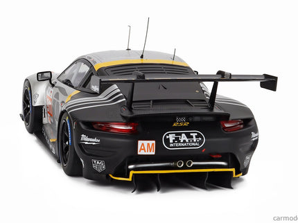 Porsche 911 991-2 RSR-19 4.2L Team Proton Competition N°911 24h Le Mans 2023 Michael Fassbender - Richard Lietz - Martin Rump 1:18 IXO Models strieborná čierna