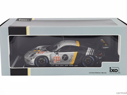 Porsche 911 991-2 RSR-19 4.2L Team Proton Competition N°911 24h Le Mans 2023 Michael Fassbender - Richard Lietz - Martin Rump 1:18 IXO Models strieborná čierna