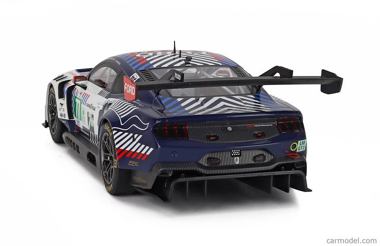 Ford Mustang GT3 5.4L V8 Team Proton Competition N°77 24h Le Mans 2025 Ben Barker - Bernardo Sousa - Ben Tuck 1:18 IXO Models biela čierna