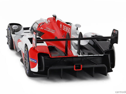 Toyota GR010 3.5L V6 Twin Turbo Hybrid Team Gazoo Racing N°8 2. Miesto 24h Le Mans 2023 Sebastien Buemi - Brendon Hartley - Ryo Hirakawa 1:18 IXO Models biela červená
