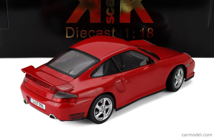 Porsche 911 996 GT2 Coupe 2001 1:18 KK Scale červená
