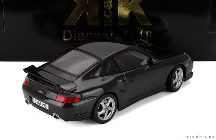 Porsche 911 996 GT2 Coupe 2001 1:18 KK Scale hnedá sivá