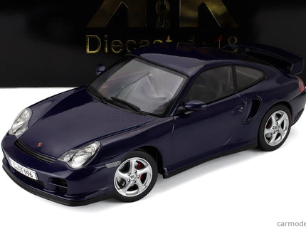 Porsche 911 996 GT2 Coupe 2001 1:18 KK Scale modrá
