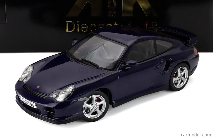 Porsche 911 996 GT2 Coupe 2001 1:18 KK Scale modrá