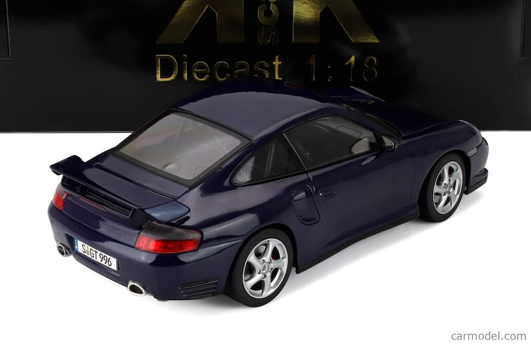 Porsche 911 996 GT2 Coupe 2001 1:18 KK Scale modrá