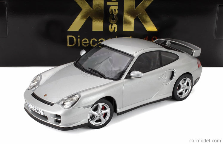 Porsche 911 996 GT2 Coupe 2001 1:18 KK Scale strieborná