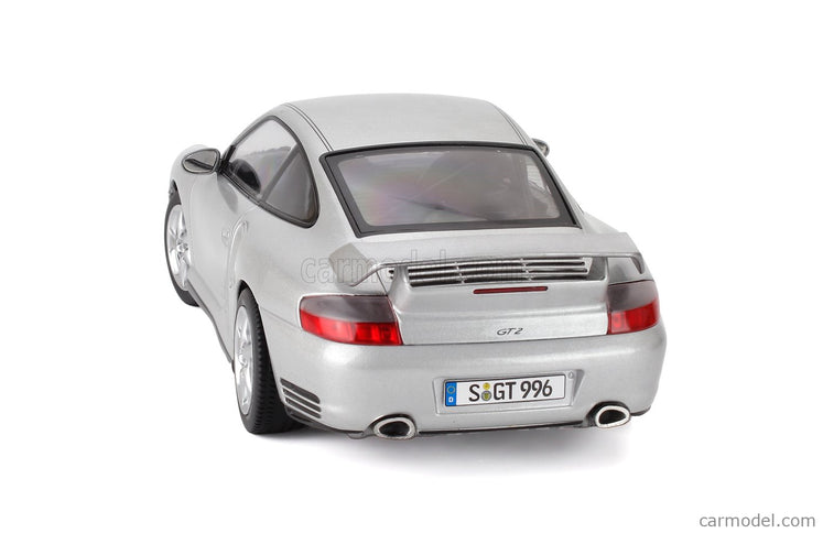 Porsche 911 996 GT2 Coupe 2001 1:18 KK Scale strieborná