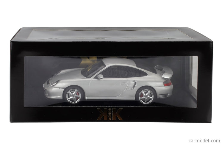 Porsche 911 996 GT2 Coupe 2001 1:18 KK Scale strieborná