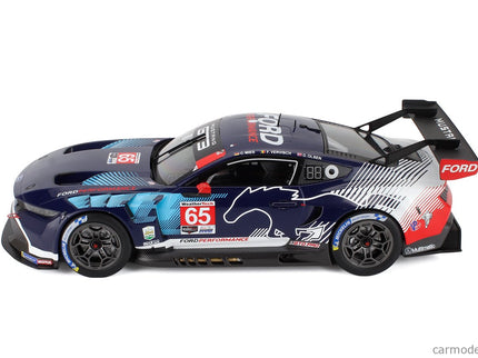 Ford Mustang GT3 5.4L V8 Team Multimatic Motorsports N°65 Víťaz Gtd Pro Class IMSA 24h Daytona 2025 Christopher Mies - Dennis Olsen - Frederic Vervisch 1:18 IXO Models modrá