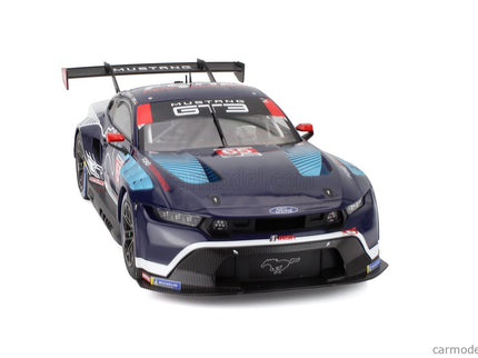 Ford Mustang GT3 5.4L V8 Team Multimatic Motorsports N°65 Víťaz Gtd Pro Class IMSA 24h Daytona 2025 Christopher Mies - Dennis Olsen - Frederic Vervisch 1:18 IXO Models modrá