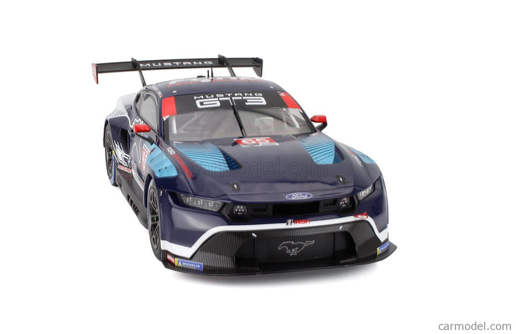 Ford Mustang GT3 5.4L V8 Team Multimatic Motorsports N°65 Víťaz Gtd Pro Class IMSA 24h Daytona 2025 Christopher Mies - Dennis Olsen - Frederic Vervisch 1:18 IXO Models modrá