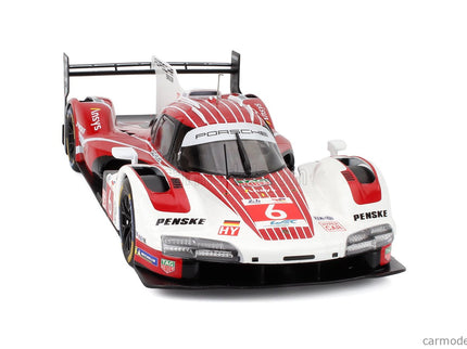 Porsche 963 9RD 4.6L Turbo V8 Team Porsche Penske Motorsport N°6 2. Miesto 24h Le Mans 2025 Matt Campbell - Kevin Estre - Laurens Vanthoor 1:18 IXO Models biela červená