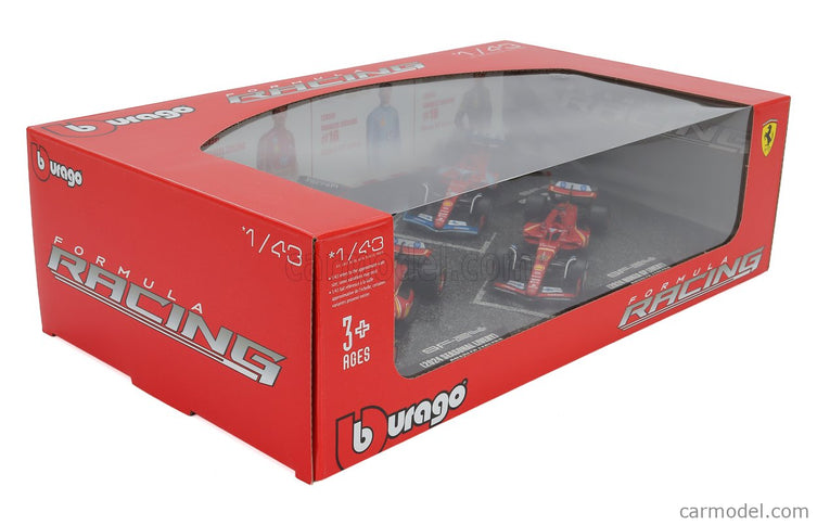 Ferrari Set F1 Charles Leclerc SF-23 Team Scuderia Ferrari SF23 N°16 Monza Italy GP 2023 - 3X SF-24 Team Scuderia Ferrari SF24 3. Miesto N°16 Miami GP 2024 - N°16 Víťaz Monza Italy GP 2024 - N°16 Sezóna Livery 2024 1:43 Bburago rôzne farby