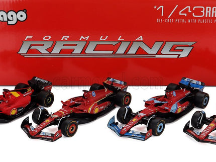 Ferrari Set F1 Charles Leclerc SF-23 Team Scuderia Ferrari SF23 N°16 Monza Italy GP 2023 - 3X SF-24 Team Scuderia Ferrari SF24 3. Miesto N°16 Miami GP 2024 - N°16 Víťaz Monza Italy GP 2024 - N°16 Sezóna Livery 2024 1:43 Bburago rôzne farby
