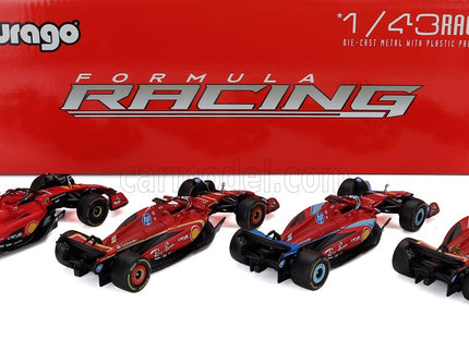 Ferrari Set F1 Charles Leclerc SF-23 Team Scuderia Ferrari SF23 N°16 Monza Italy GP 2023 - 3X SF-24 Team Scuderia Ferrari SF24 3. Miesto N°16 Miami GP 2024 - N°16 Víťaz Monza Italy GP 2024 - N°16 Sezóna Livery 2024 1:43 Bburago rôzne farby