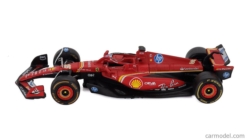 Ferrari Set F1 Charles Leclerc SF-23 Team Scuderia Ferrari SF23 N°16 Monza Italy GP 2023 - 3X SF-24 Team Scuderia Ferrari SF24 3. Miesto N°16 Miami GP 2024 - N°16 Víťaz Monza Italy GP 2024 - N°16 Sezóna Livery 2024 1:43 Bburago rôzne farby