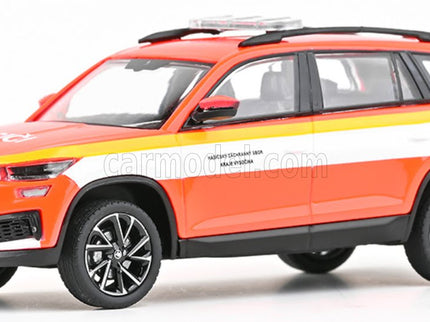 Skoda Kodiaq FL Fire Brigade OF Highlands Region 2021 1:43 Abrex oranžová biela