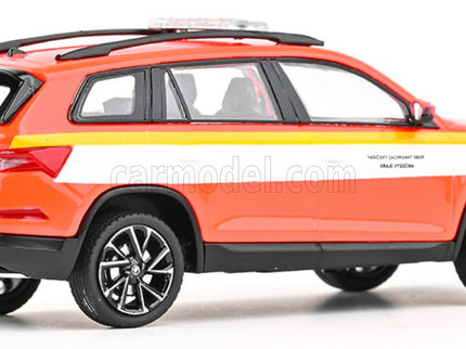 Skoda Kodiaq FL Fire Brigade OF Highlands Region 2021 1:43 Abrex oranžová biela