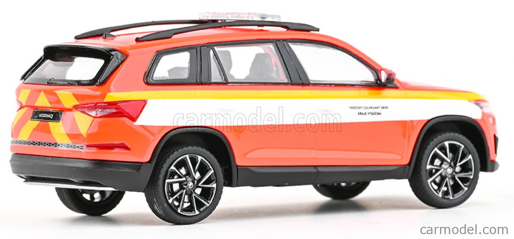 Skoda Kodiaq FL Fire Brigade OF Highlands Region 2021 1:43 Abrex oranžová biela