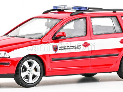 Skoda Octavia II Combi Fire Brigade OF Moravian-Silesian Region 2004 1:43 Abrex červená biela