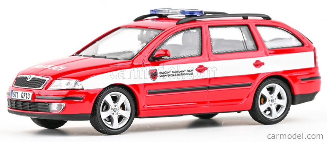 Skoda Octavia II Combi Fire Brigade OF Moravian-Silesian Region 2004 1:43 Abrex červená biela