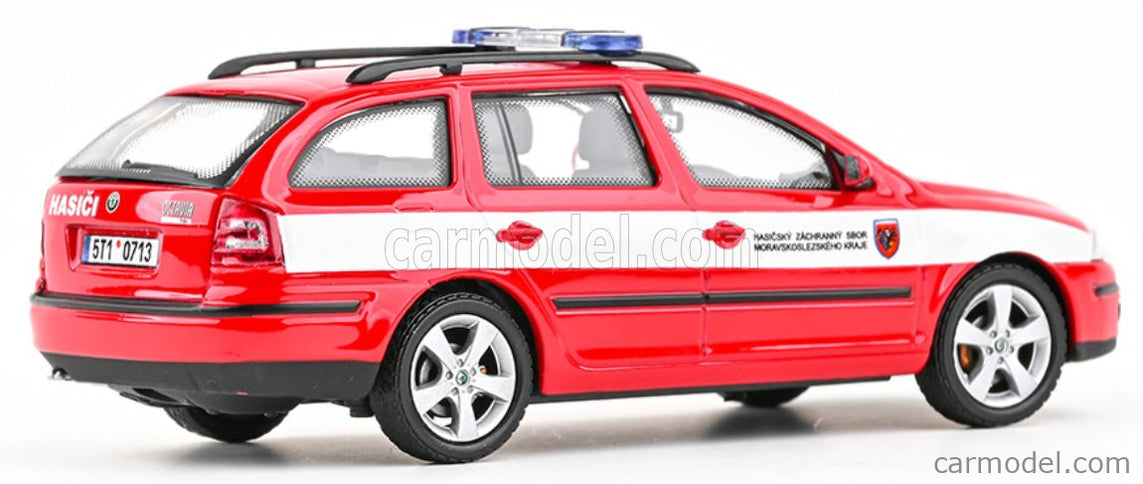 Skoda Octavia II Combi Fire Brigade OF Moravian-Silesian Region 2004 1:43 Abrex červená biela
