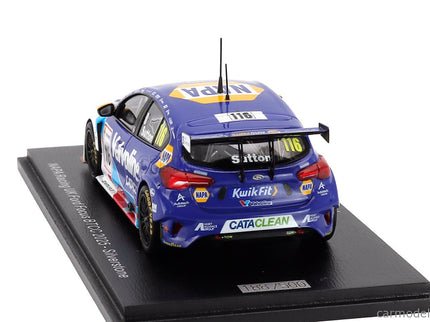 Ford Focus Team Napa Racing UK N°116 Silverstone Btcc 2025 Ashley Sutton 1:43 Spark Model modrá biela