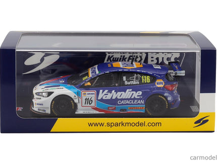 Ford Focus Team Napa Racing UK N°116 Silverstone Btcc 2025 Ashley Sutton 1:43 Spark Model modrá biela