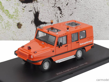 RMA Amphi (anfibio) Ranger 2800 Rettungsfahzeug SR Emergency Vehicle Germany 1985 1:43 Autocult oranžová