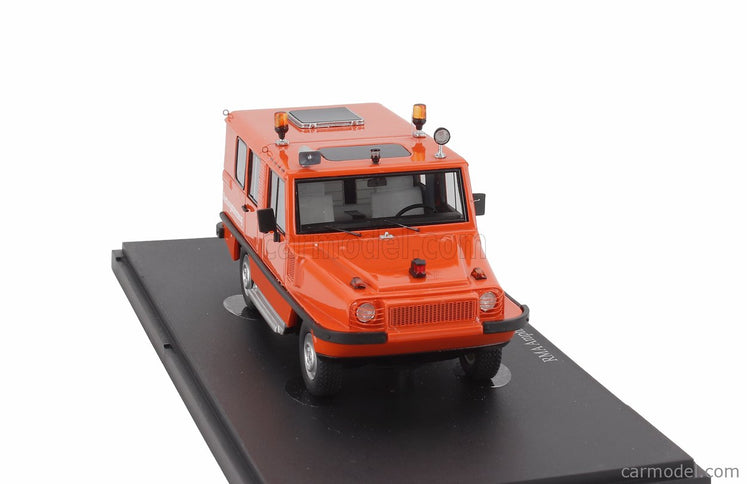 RMA Amphi (anfibio) Ranger 2800 Rettungsfahzeug SR Emergency Vehicle Germany 1985 1:43 Autocult oranžová