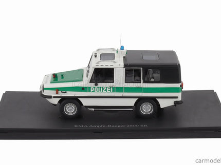RMA Amphi (anfibio) Ranger 2800 SR Polizei Germany 1985 1:43 Autocult biela zelená