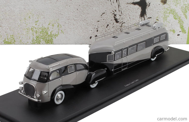 Zephyr Land Yacht Motorhome USA 1936 1:43 Autocult sivá čierna